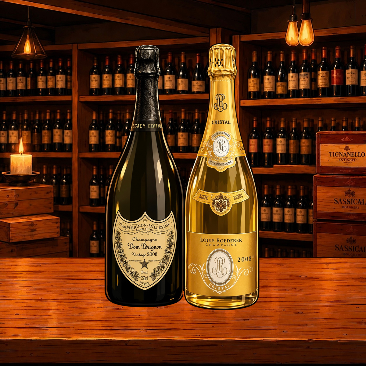 Dom Perignon Legacy 2008, Cristal 2008