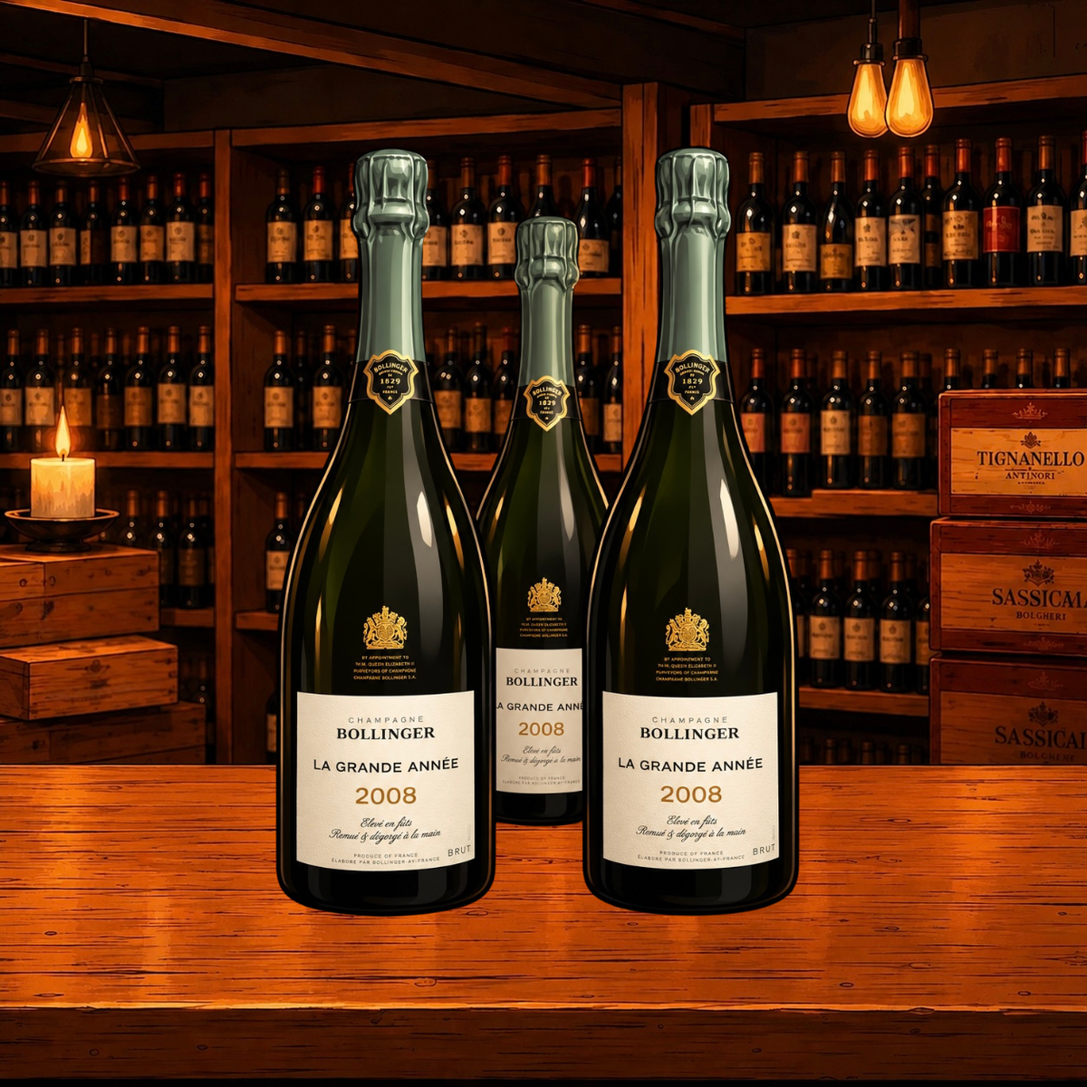 3 x Bollinger Grande Annee 2008