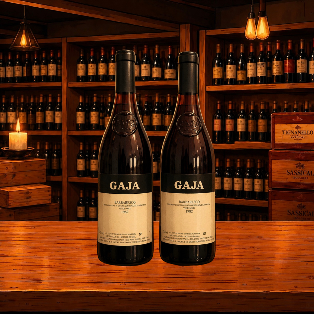2 x Gaja Barbaresco 1982